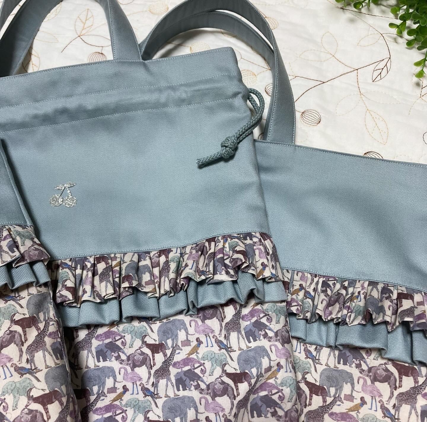 レッスンバッグ お着替え袋 上靴袋 3点 リバティ キューフォーザズー