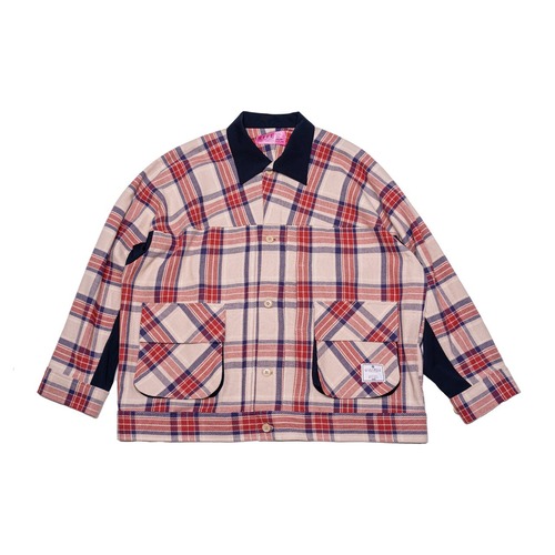 [2023Spring] EFFECTEN(エフェクテン) / twill check hunting jacket