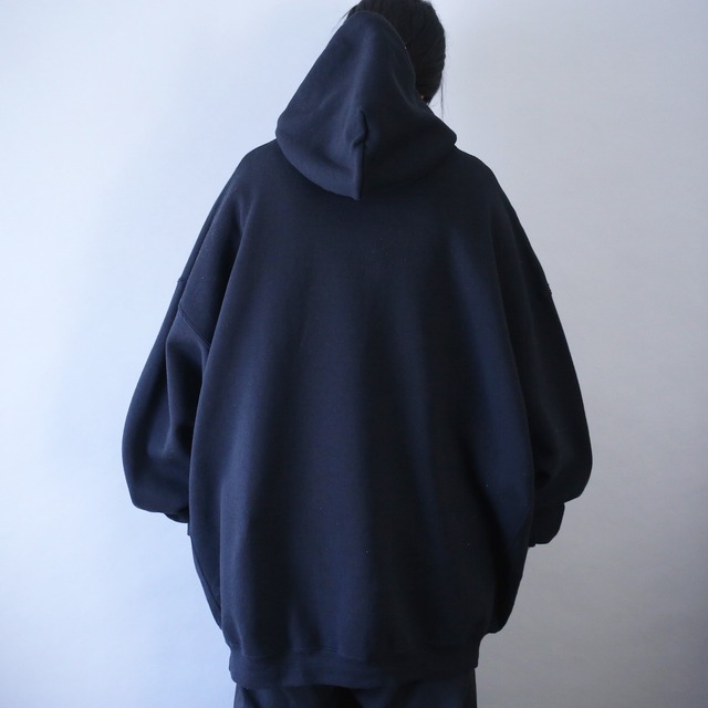 "RUSSELL ATHLETIC" XXXXL super over silhouette black sweat parka