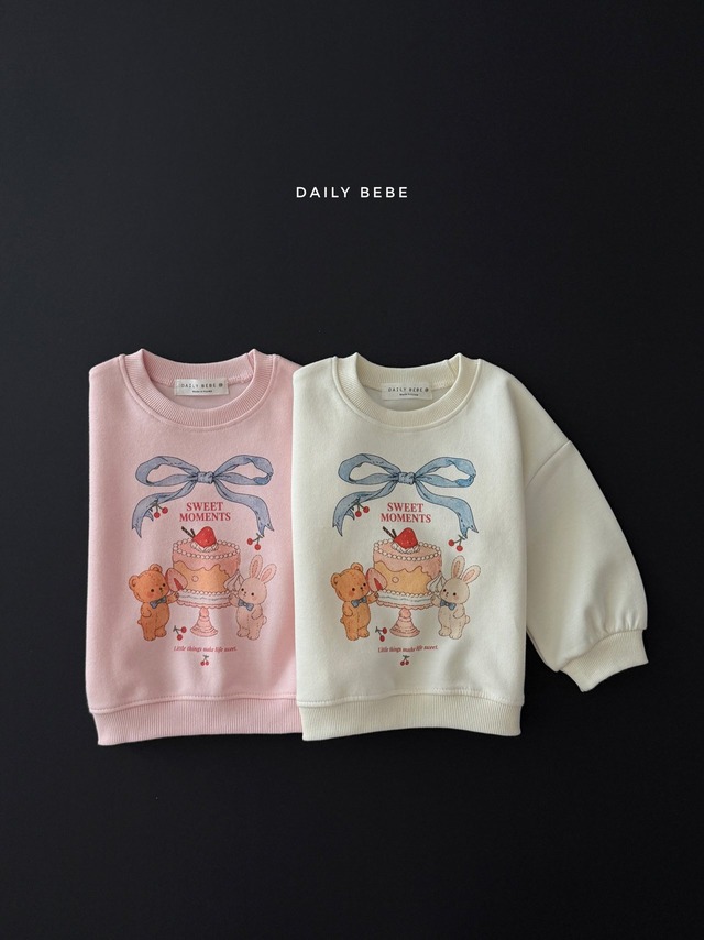 cake sweatshirt【DAILYBEBE】※10月中旬発送予定