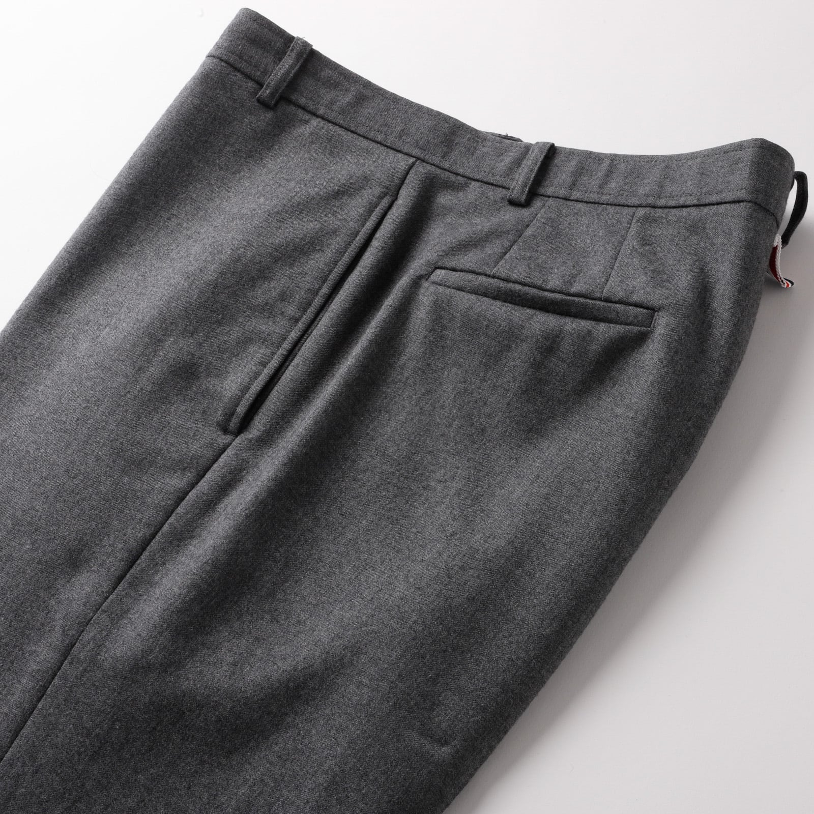 定価18万】THOM BROWNE special flannel wool slacks pants made in 定価18万】THOM BROWNE special flannel wool slacks pants made in