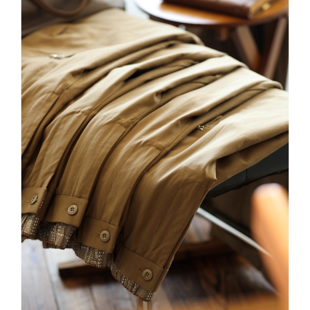 Zip Pocket Wide Tapered Cargo Pants ◇H0892