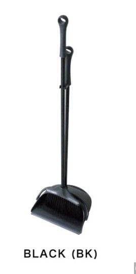 掃除用品 ブルーム&ダストパン ポルテ(ほうき+ちりとりセット)(ブラック)