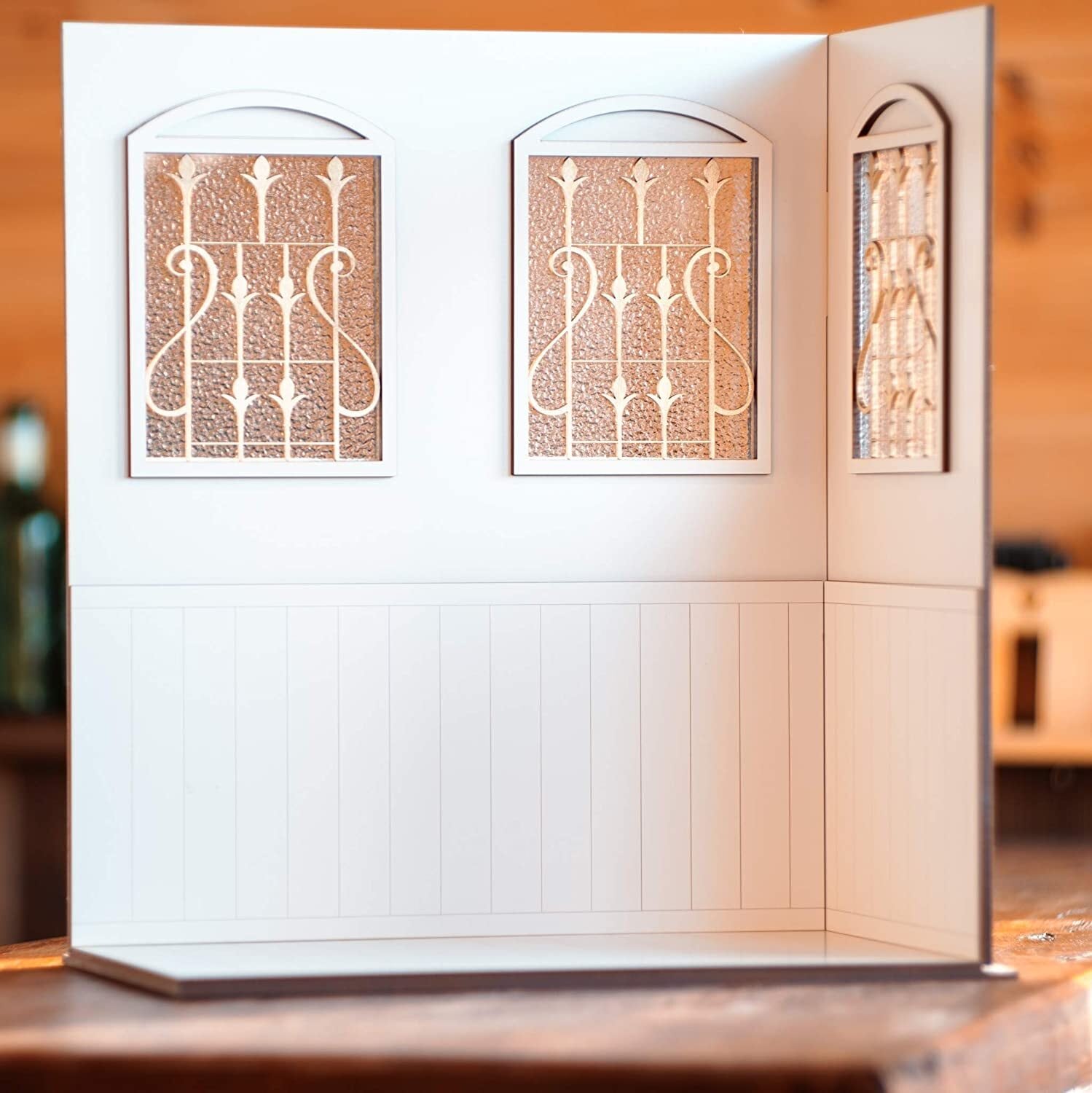 1/6スケールドールハウス窓3個白いお家 | kkcompany