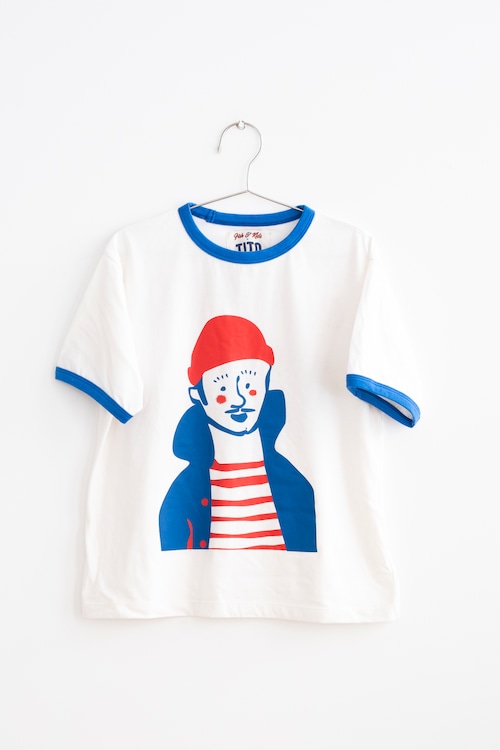 《即納》FISH&KIDS / CONTRAST COLOR T-SHIRT