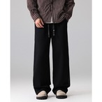 Drawstring Wide Tapered Full-Length Pants ◇2color H0897