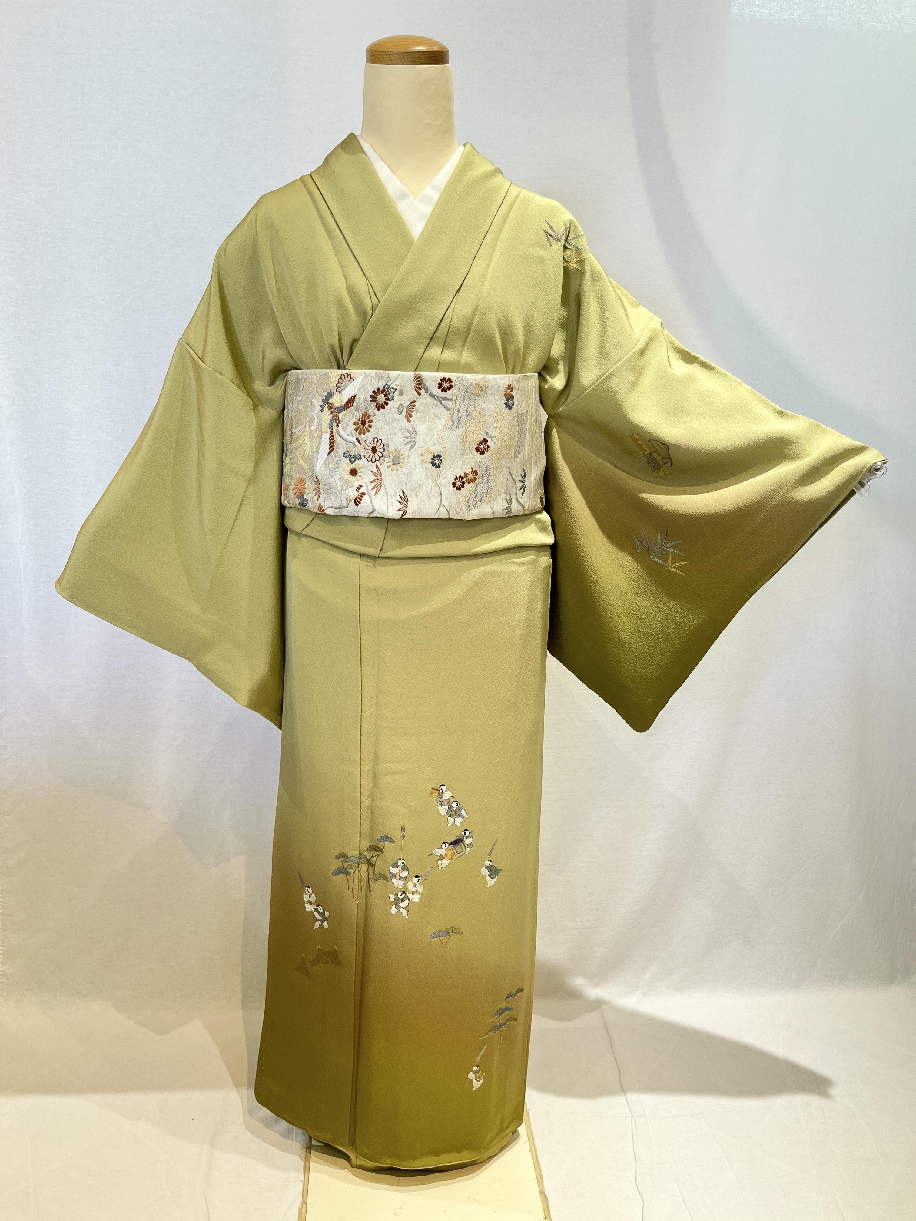 2195 紋付 付け下げ Tsukesage | リサイクル着物ショップ La遇 Used Kimono Shop Lagu powered by  BASE
