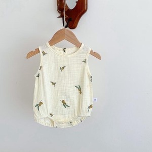 cotton lemon rompers