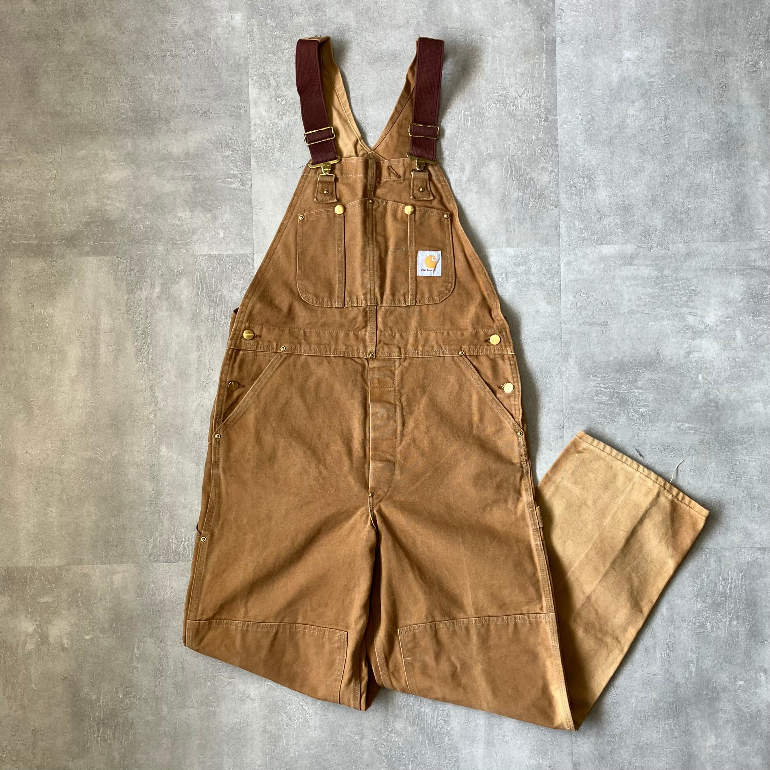 《実寸w35l30》Carhartt カーハート オーバーオール ダック No.3345