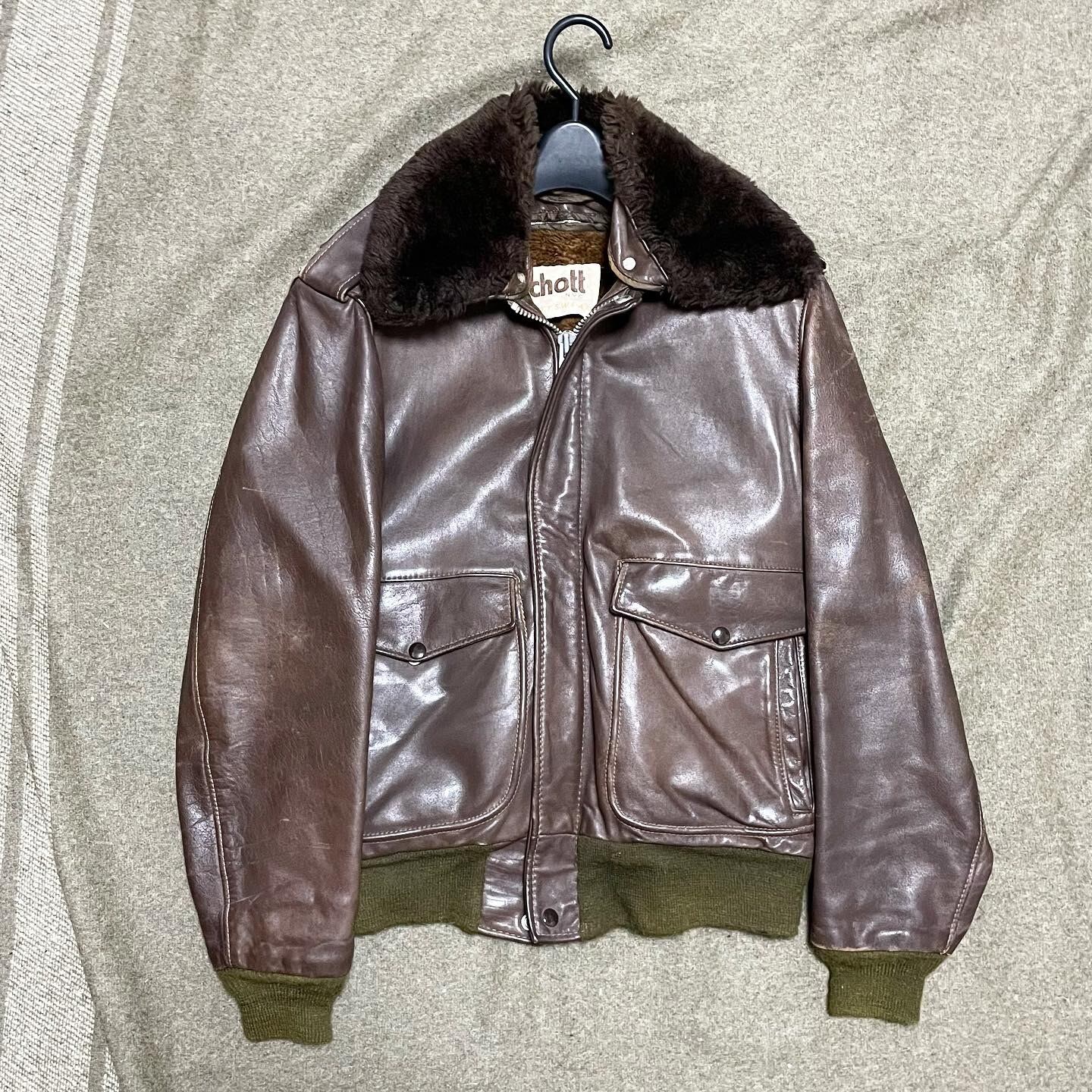 70s 80s SCHOTT ショット G-1 レザージャケット フライト 