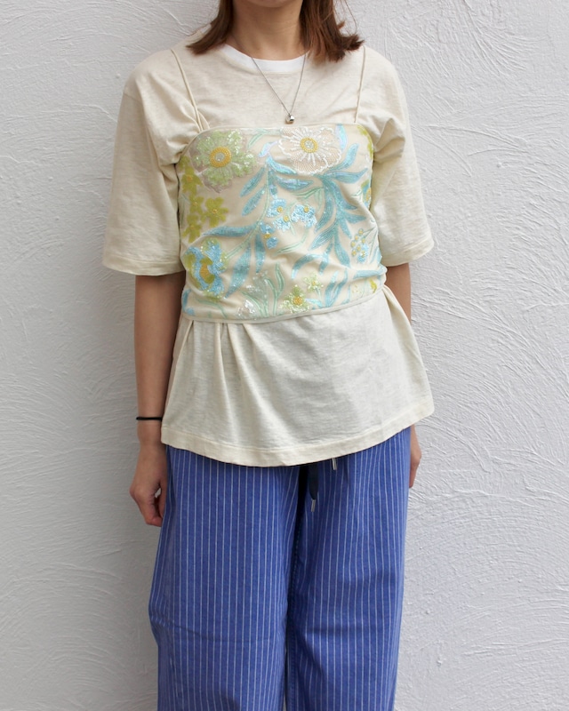 BAUM UND PFERDGARTEN/spangle flower bustier