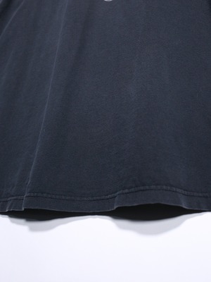 "Harley-Davidson" 墨黒 XXXXL super over silhouette front and back print tee