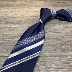 HOLIDAY & BROWN Jacquard stripe SILK  TIE