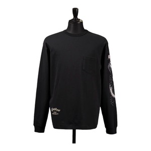 【BY GLADHAND】バイグラッドハンド/ GLAD RAW - L/S T-SHIRTS （BLACK）メンズL/S Tシャツ