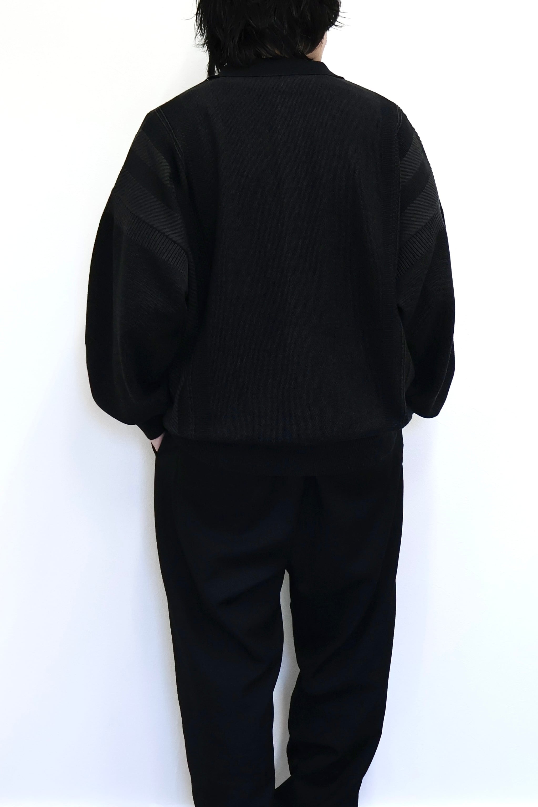 YASHIKI Kokuu Collar Cardigan -BLACK- | OoaLL