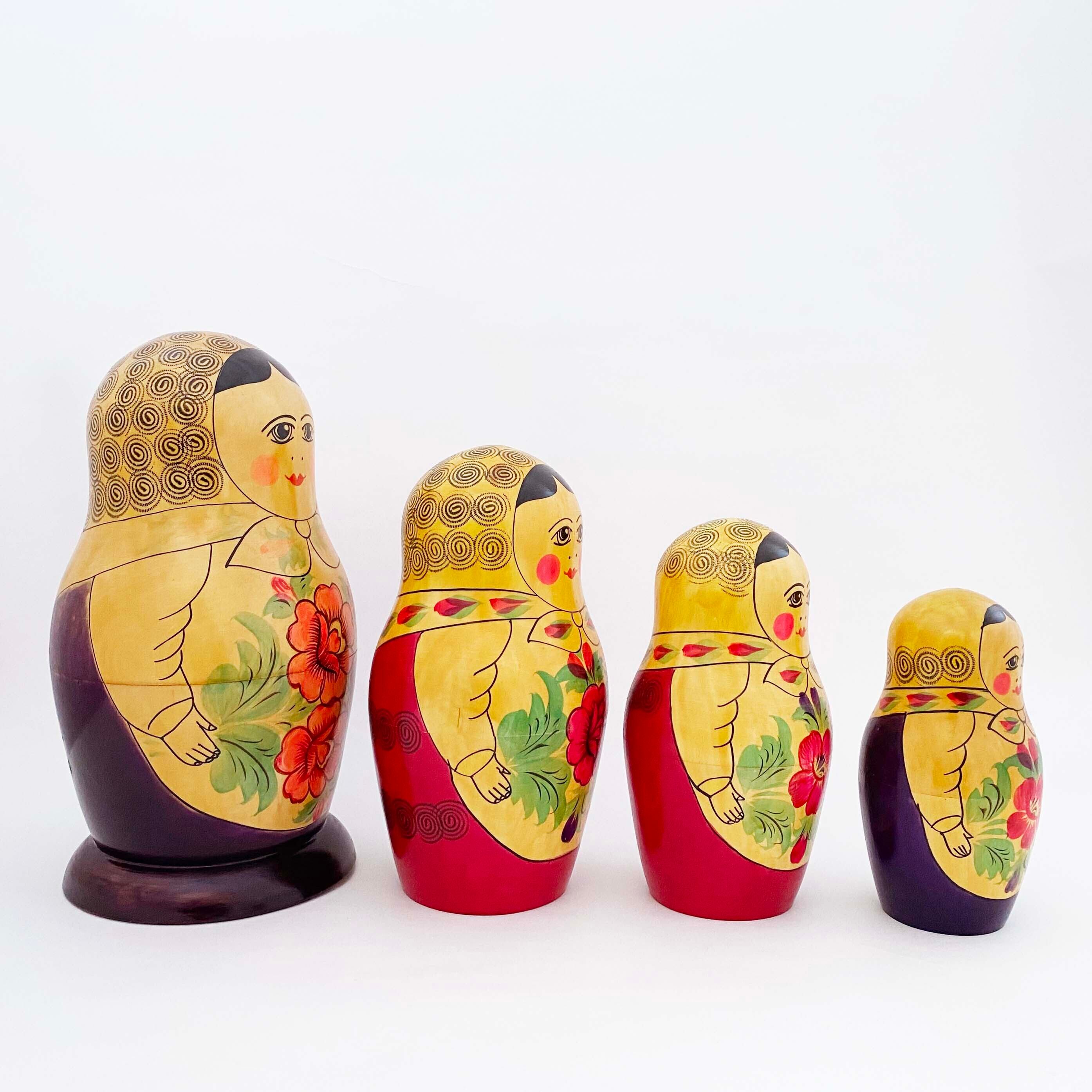 ヴィンテージマトリョーシカ1970年代（セミョーノフ産12個組）