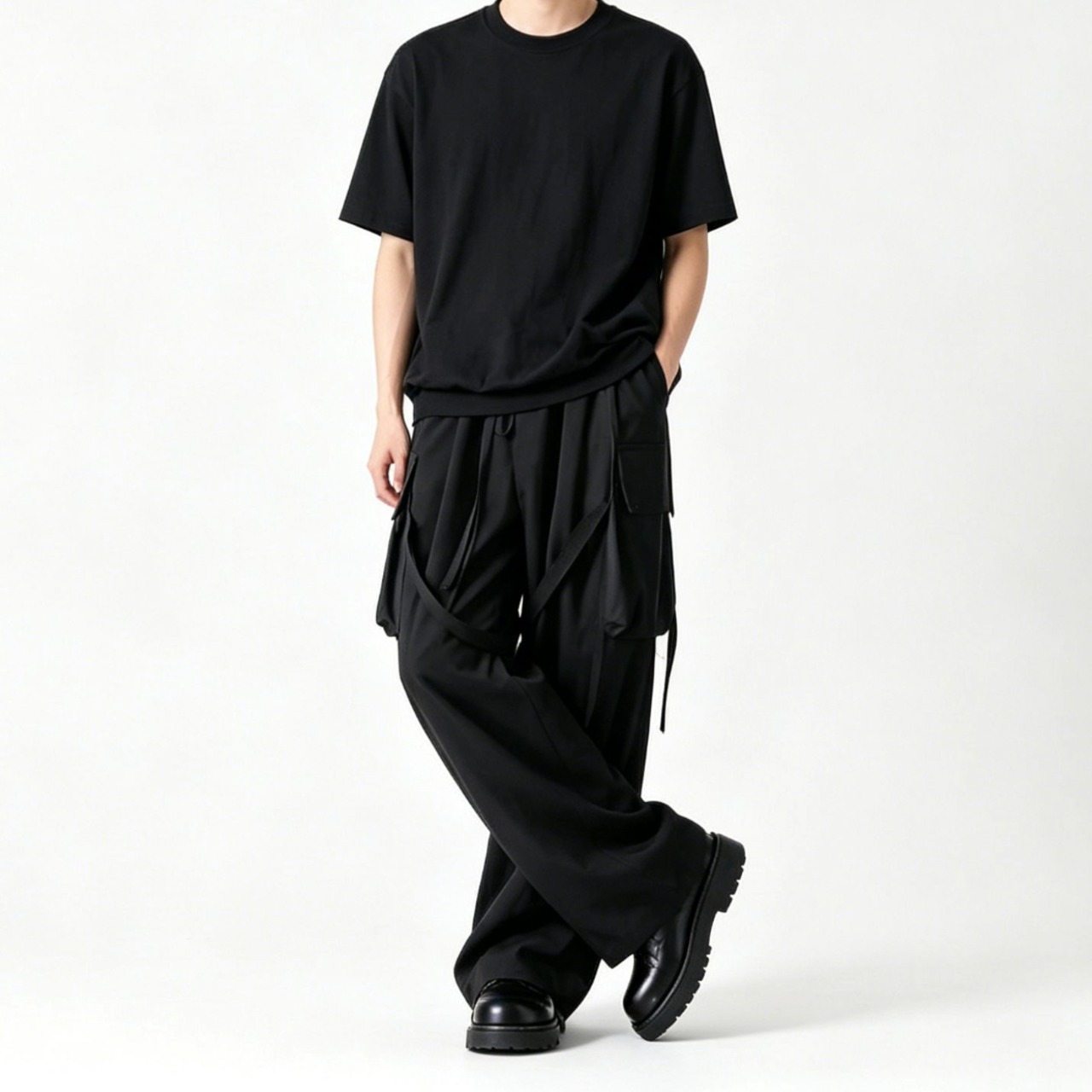 Strap Cargo Wide Pants TB2397・画像3
