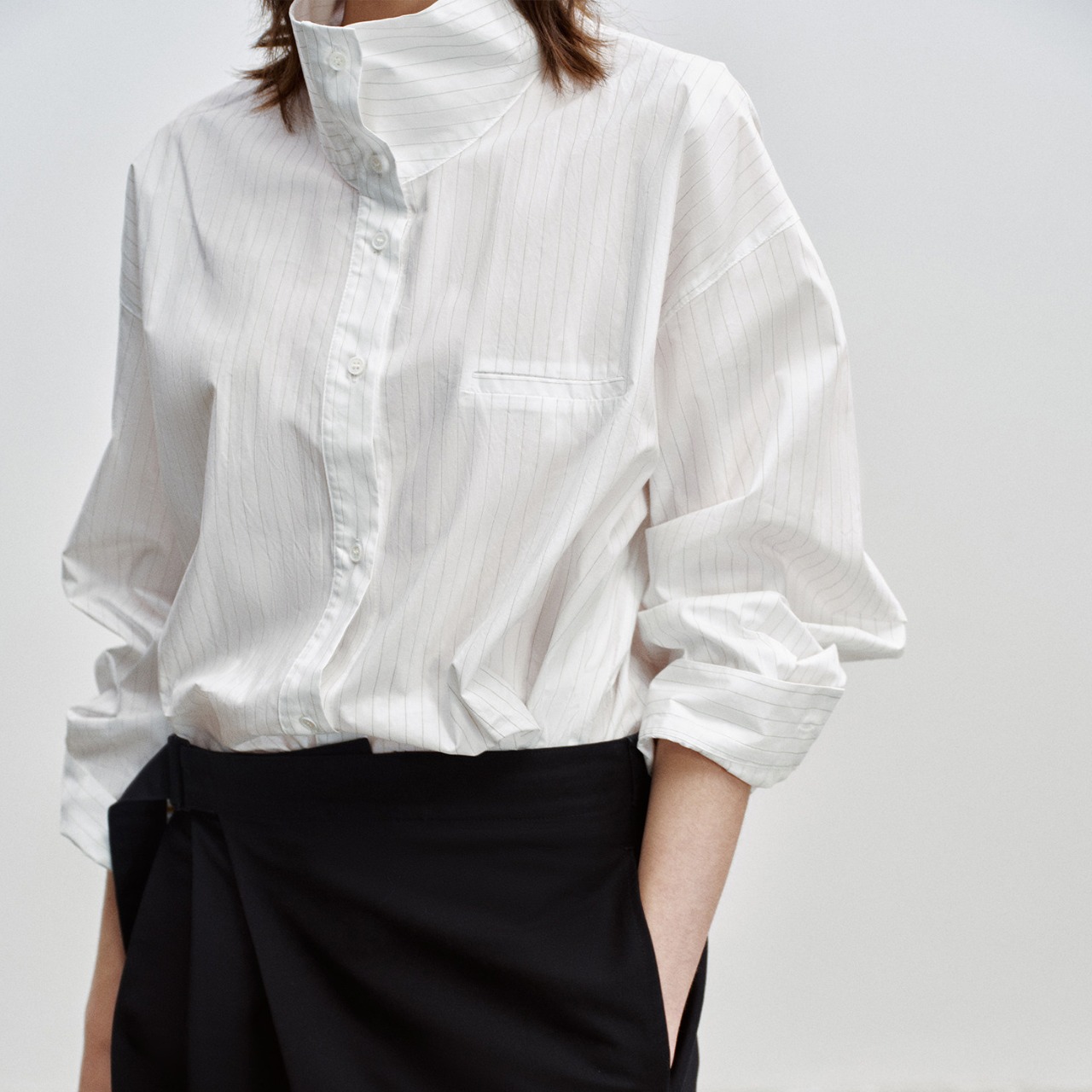 Shirt with Stripe Pattern T4310