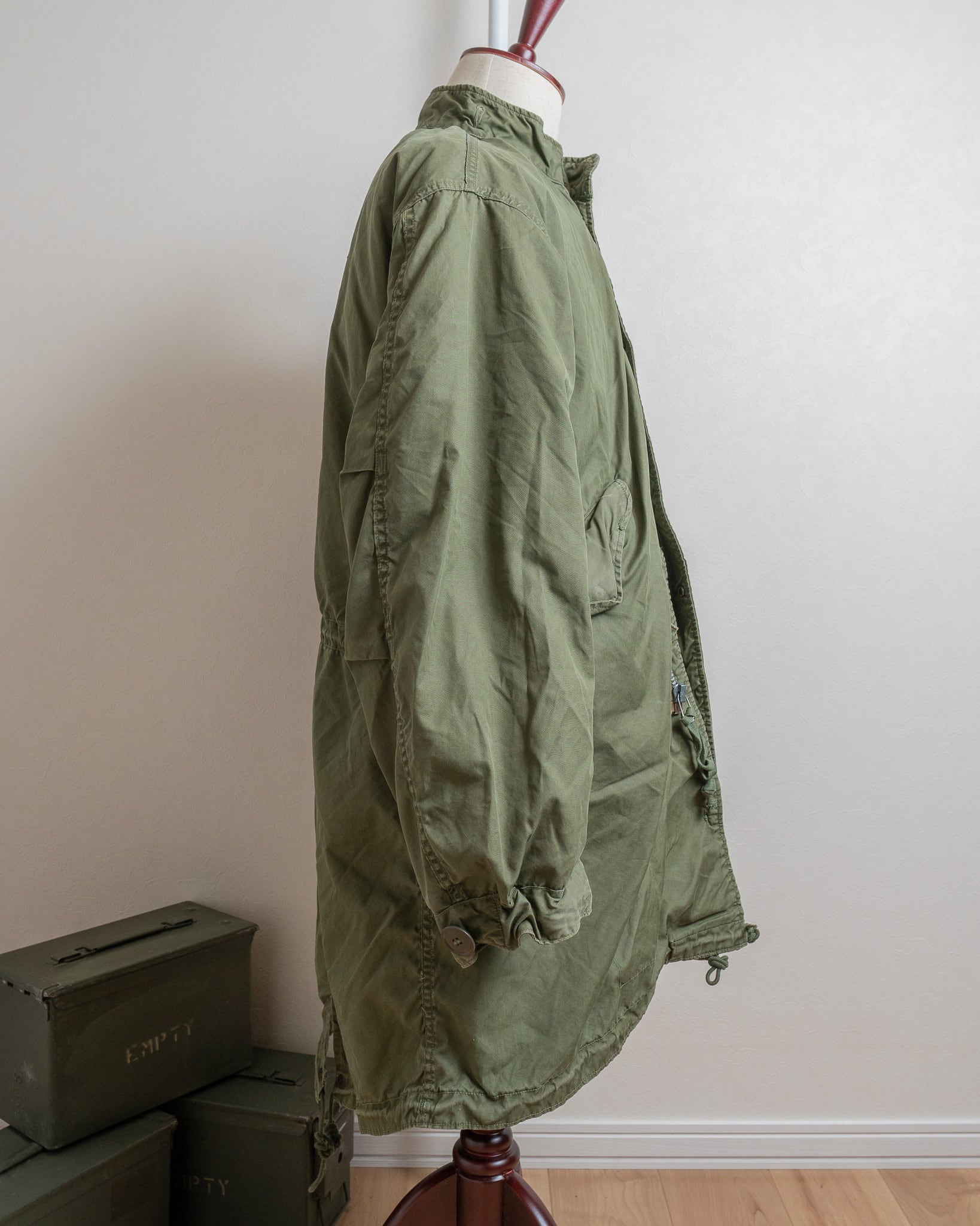 60s US ARMY M-65 フィッシュテールパーカ XS アルミジップ