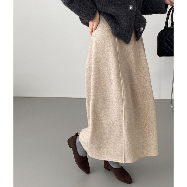 cocoon midi skirt　J00284