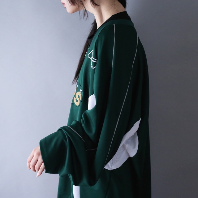 "Reebok×NHL" Dallas Stars over silhouette game shirt