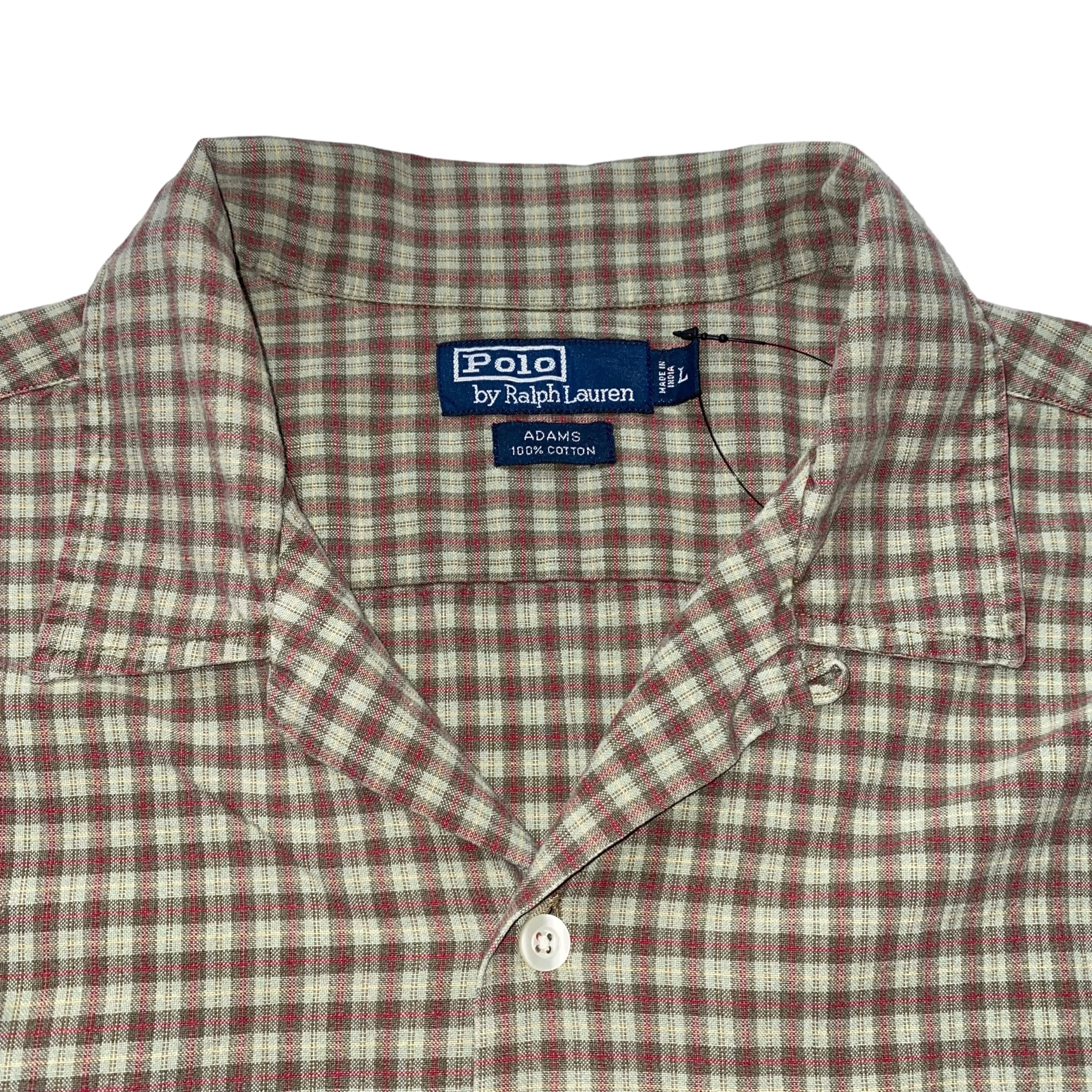 トップス Polo by Ralph Lauren ADAMS shirt[M] vintage POLO by RALPH LAUREN open collar check shirt “ADAMS