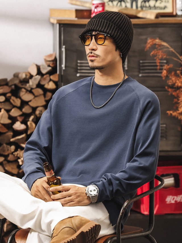 Basic Round-Neck Long T-Shirt【L0524】