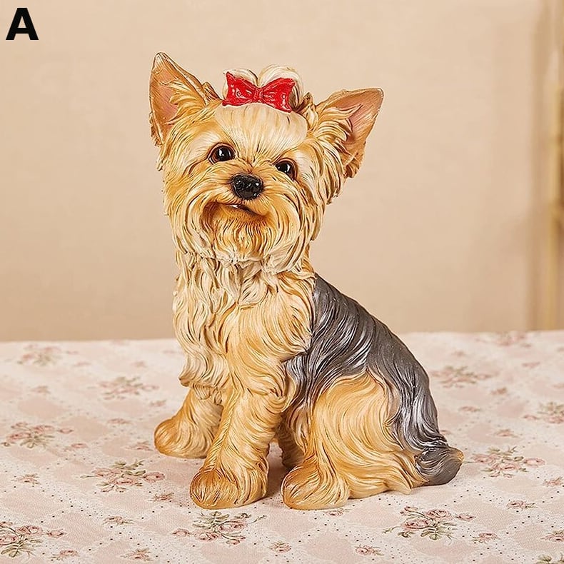 かわいいヨークシャーテリアの装飾オブジェ | Russel 海外インテリア