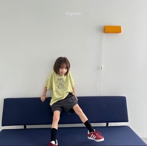 【Digreen ディグリーン】BEST FRIEND Tシャツ 85~120cm ライトグリーン 240516