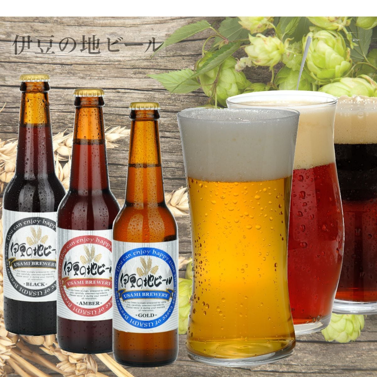 Usami2種 4本（Golden Ale×2本、Saison×2本） | 宇佐美麦酒製造