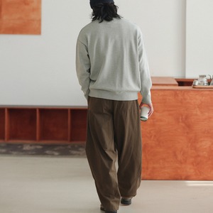 ハーフジップ ポロニット スウェット A1723