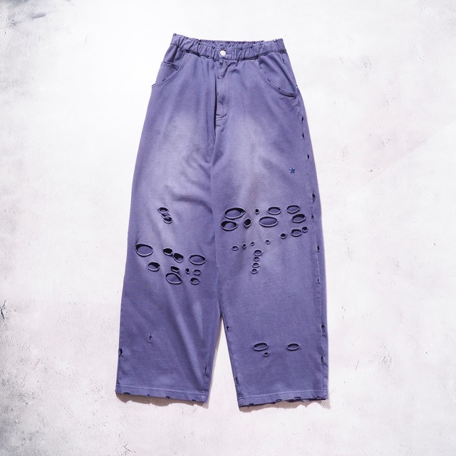 " CONVERSE TOKYO " PIGMENT DYE DISTRESSED Wide sweat pants