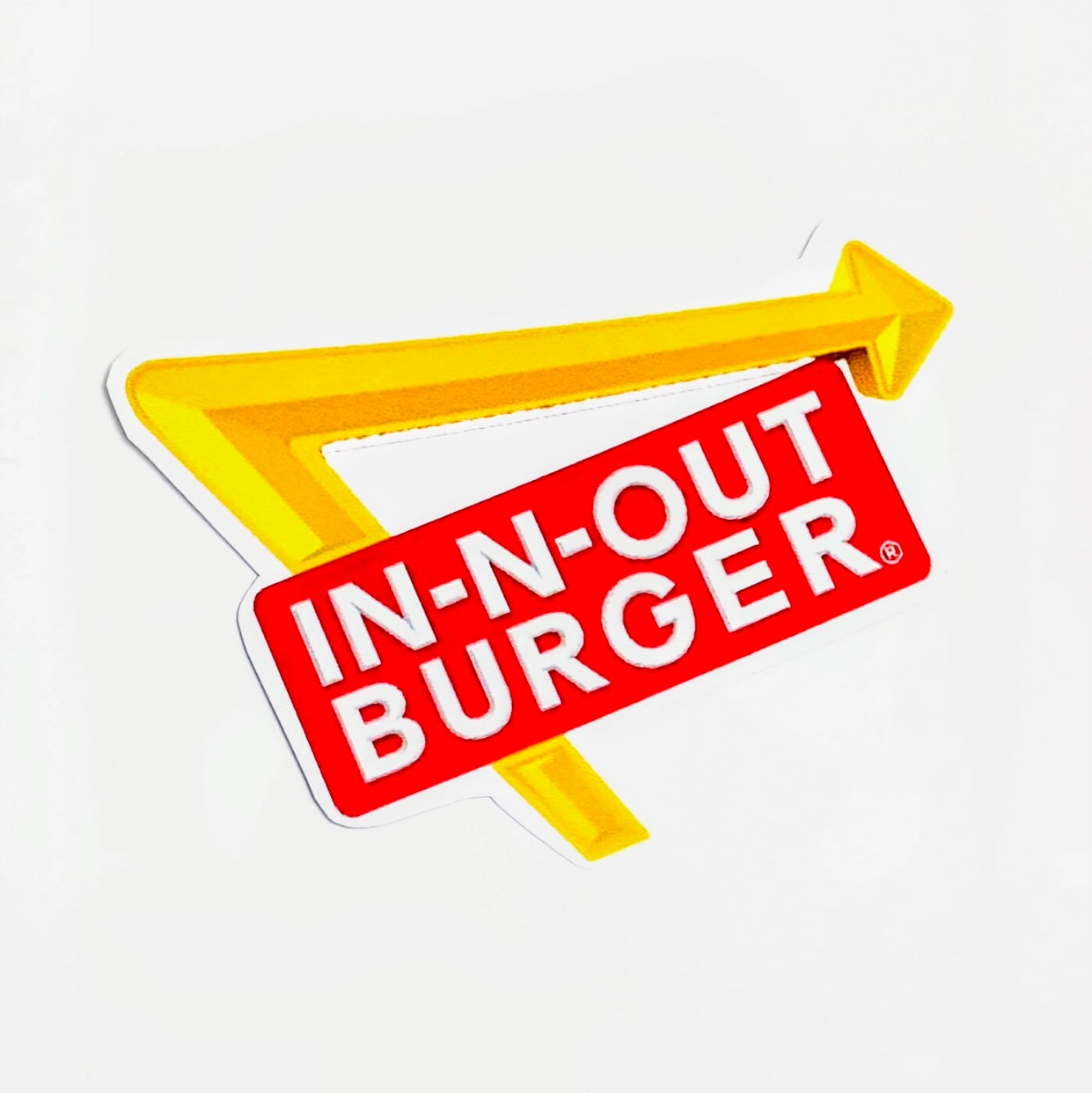 送料無料!! 【 DIE-CUT STICKER / ダイカットステッカー】 『 In-N-Out Burger / インアンドアウトバーガー 』 イナウト / ステッカー / シール