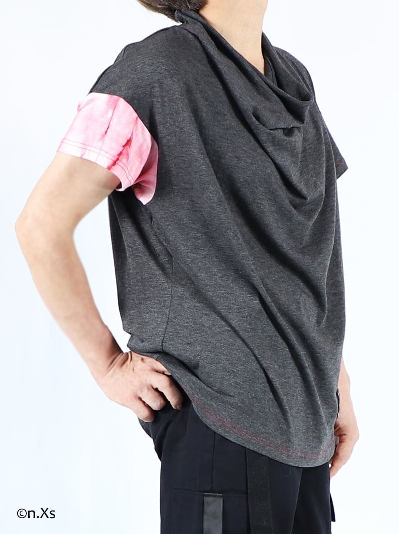 バックレイヤー・ドレープシャツ(DARK GRAY) | n.Xs バックレイヤー・ドレープシャツ(DARK GRAY) | n.Xs