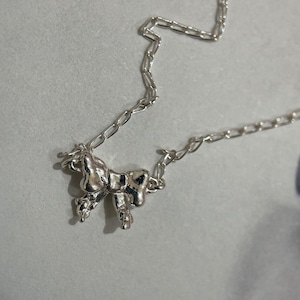 ribbone necklace mini silver925 #LJ22086N