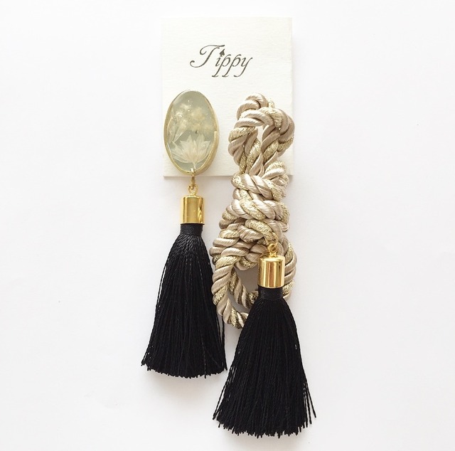 rope tassel pierce / earring