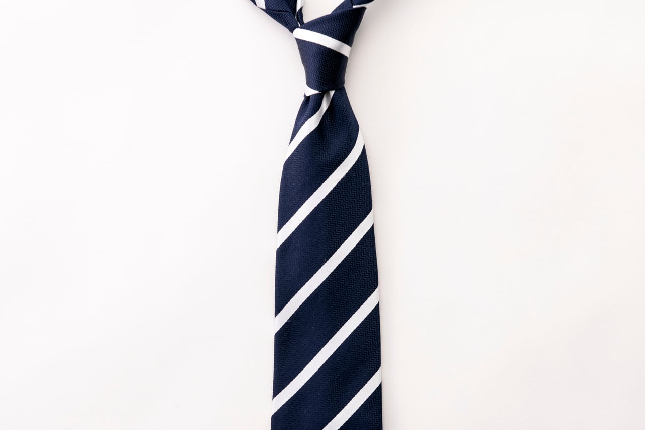レジメンタル サテンストライプ NAVY