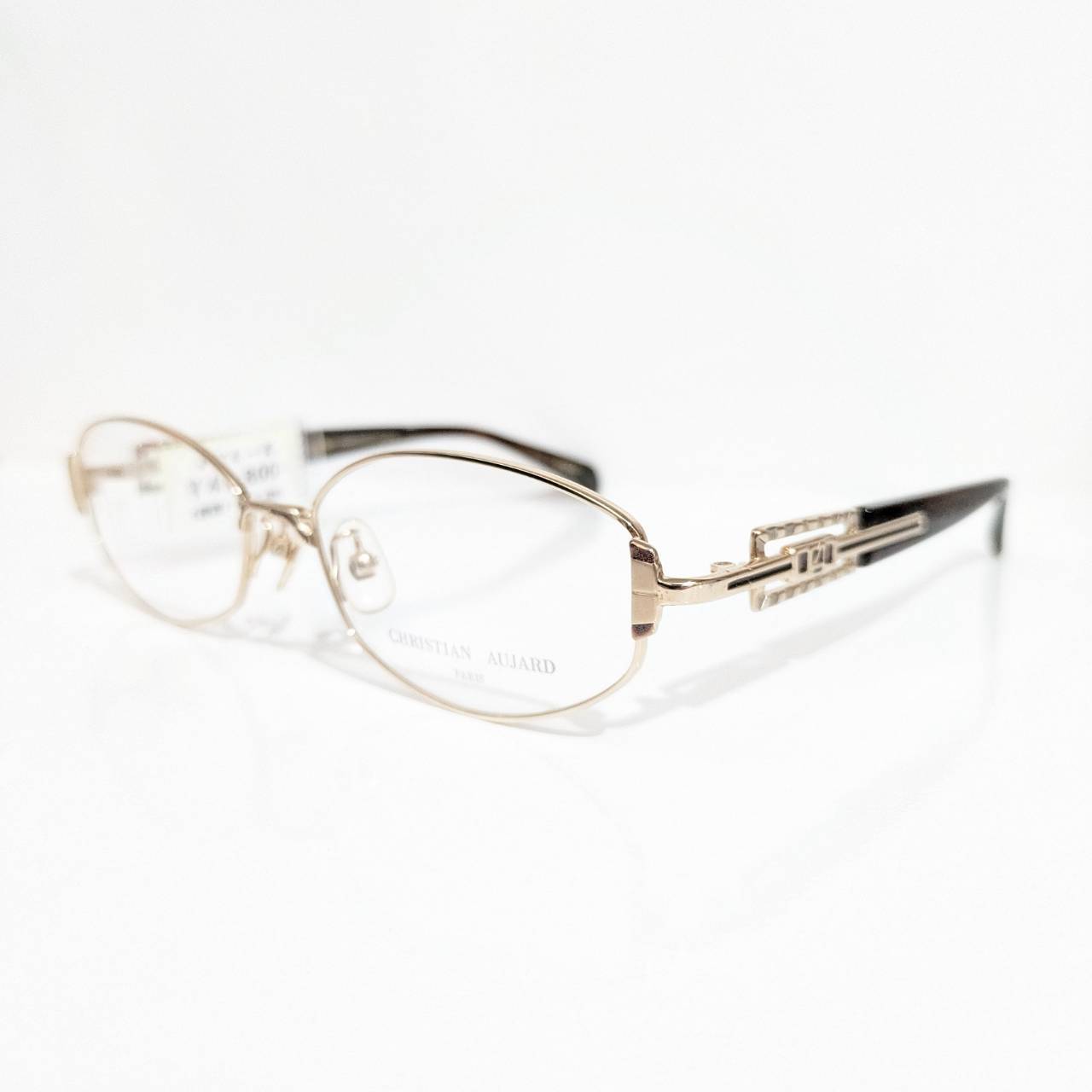 【CHRISTIAN AUJARD】オーバルメタルフレーム ゴールド