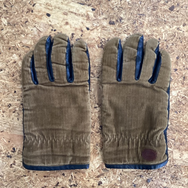 Harris Tweed Wool x leather switching gloves