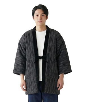 【特価処分】[KYOETSU] [キョウエツ] はんてん しじら メンズ 冬 綿入れ 半纏 半天 暖かい リバーシブル