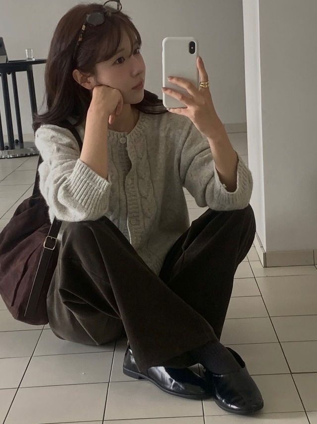 (予約) miel / Running cardigan 4color