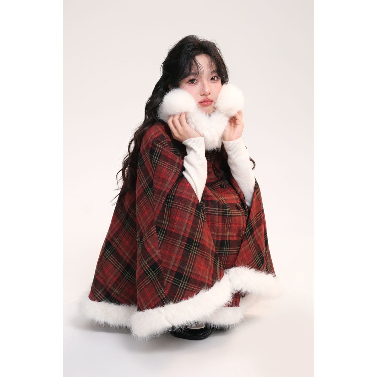 ふわふわネックケープセットアップ：ケープ | Maiden's Rêve