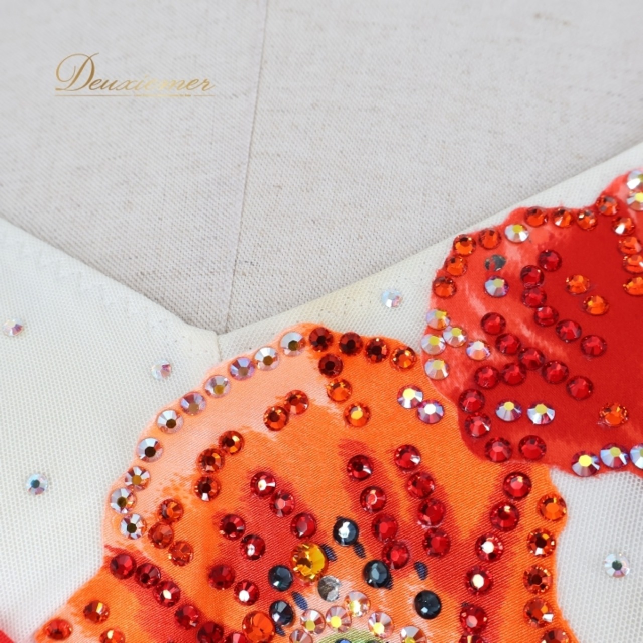 社交ダンス 衣装 スタンダードドレス ワンピース ドレス ホワイト系 オレンジ系 レッド系 ピンク系 インザムード in the MOOD 日本製 白 赤 オレンジ ピンク フロート レース 花 パーティ 発表会 華やか おしゃれ 女性用 ダンス衣装 エレガント