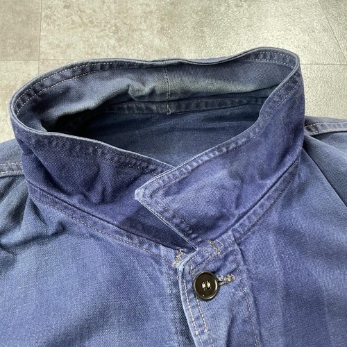 50s ST JAMES フェード コットンツイル フレンチワークジャケット 詳細写真8