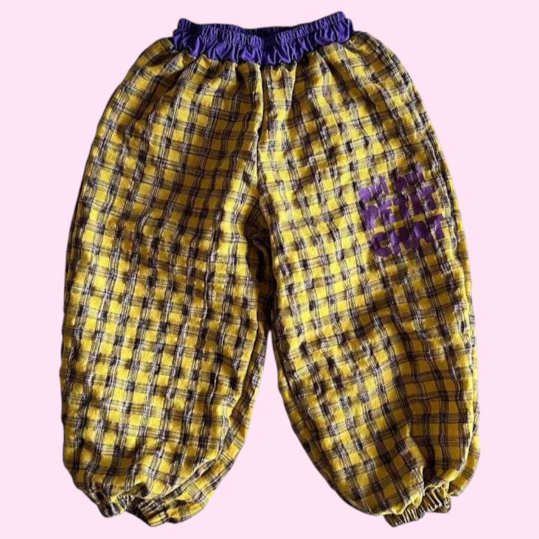 《送料無料》ベアパウチェックジョガーパンツ:kids【TinyHiker】※お取り寄せ