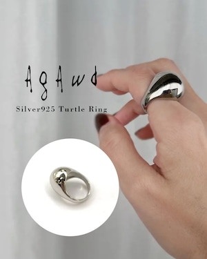 【送料無料】Turtle Ring Silver925/タートルリング/AgAwd/アガウド/22-910029【追跡可能メール便】