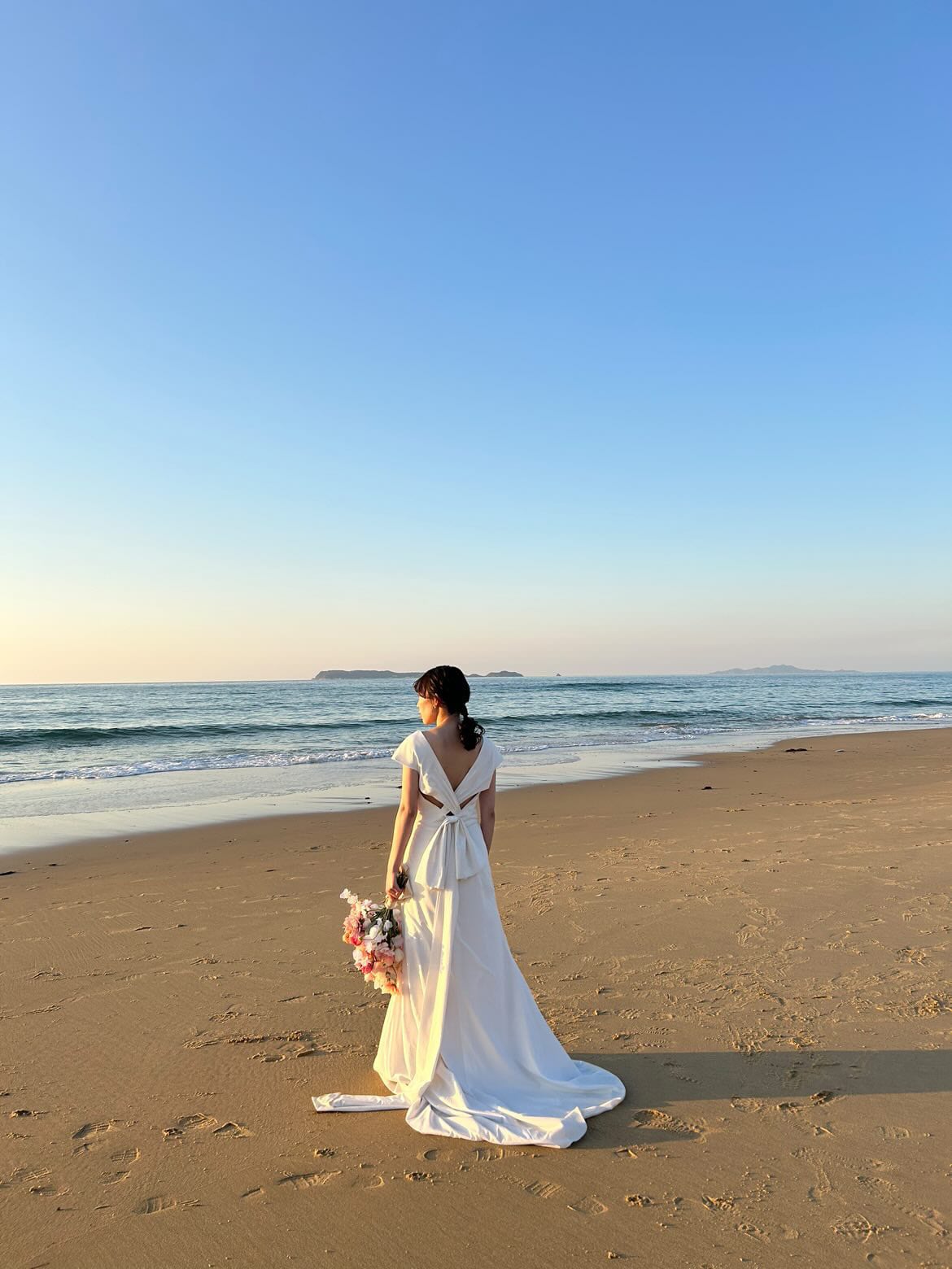 バックリボンスレンダードレス | miawedding