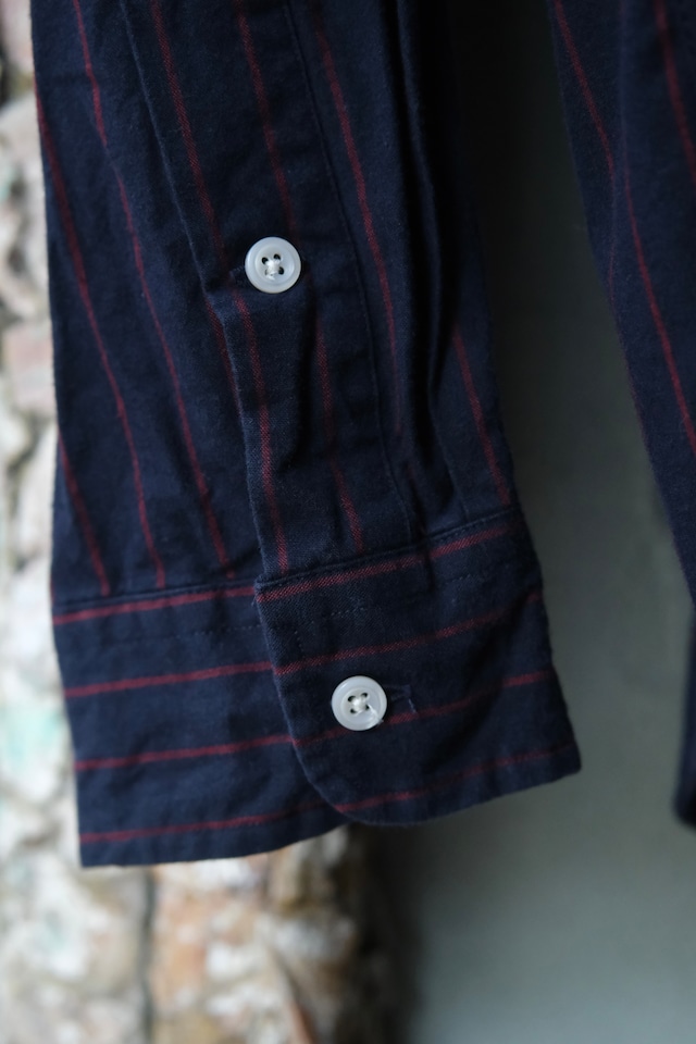 Utah/90's "Ralph Lauren"BLAIRE B.D stripe shirt/Navy×Red
