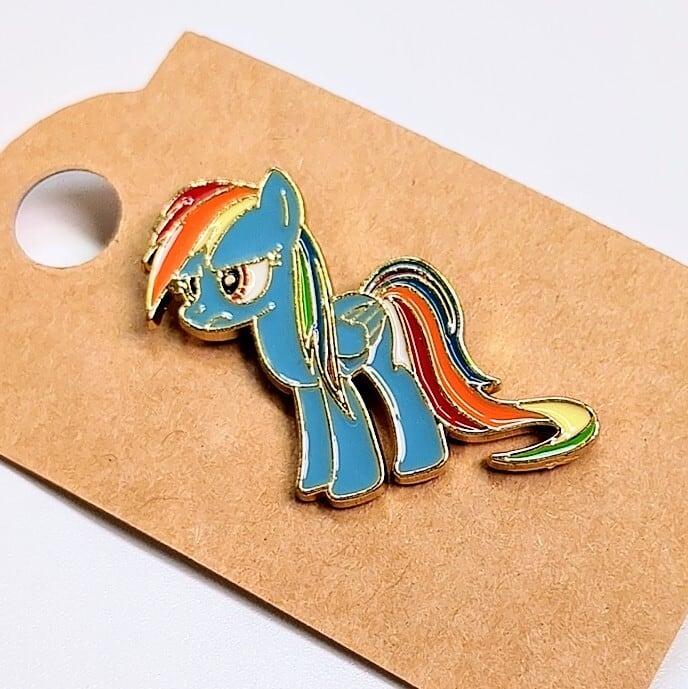 送料無料！ ★ピンズ PINS★ピンバッジ 【My Little Pony（マイリトルポニー）レインボーダッシュ】 〚アメリカン雑貨 アメトイ〛