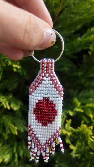 UA.Designerオリジナル手作りビーズ ウクライナ✖️日本　キーホルダー